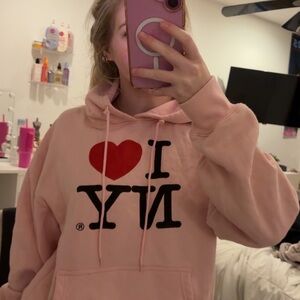I Love NY Pink Hoodie